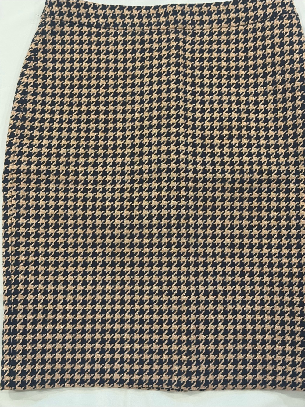 Ann Taylor Black and Gold Pencil Skirt.
